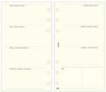 SATURNUS Gyűrűs kalendárium betét SATURNUS S358 bianco heti tervező sárga lapos - papiriroszerplaza