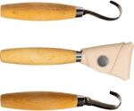 MORAKNIV Hook Knife 164 Left Narrow Curve + Leather Sheath 13386 (13386)