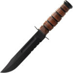 KA-BAR USMC Fixed Blade Knife Leather Sheath, serrated edge 1218 (KB-1218)