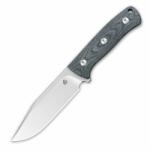 QSP KNIFE Bison V2, Satin D2 Blade, Denim Micarta Handle QS134-B (QS134-B)