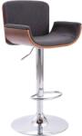 vidaXL Scaun de bar, gri, material textil (287379)