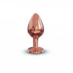 Dorcel Diamond Plug M - alumínium anál plug (rosegold) - vagyaim