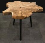 H&S Collection Masă de capăt, lemn de rădăcină de tec J11301280 (436200)