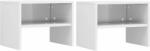 vidaXL Noptiere, 2 buc. , alb lucios, 40 x 30 x 30 cm, PAL (800076) - vidaxl