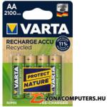  Tölthető elem, AA, ceruza, újrahasznosított, 4x2100 mAh, VARTA (VAKU78)