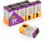 GP Batteries Baterii alcaline GP Extra Alkaline 9V, 6LR61, 6LF22 , folie 8 buc (GPPVA9VAX002) Baterii de unica folosinta