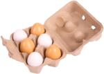 Bigjigs Toys Детска дървена играчка Bigjigs - Яйца в картонена кутия, 6 броя (BJ711) - ozone