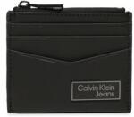 Calvin Klein Jeans Etui pentru carduri Logo Plaqueid Cardholder W/Zip K50K510130 Negru