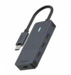 Rapoo Hub cu 4 porturi USB-C RAPOO UCH-4002, 4 x USB-C, negru