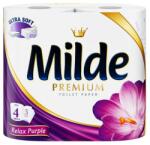 Milde Hartie Igienica Milde Premium Relax Purple, 3 Straturi, 4 Role (FIMMLHI002)