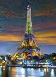 Bluebird Puzzle - Puzzle Eiffel Tower at Sunset, Paris, France - 1 000 piese
