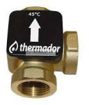 Thermador International T3345 háromjáratú keverőszelep 11/4" fix. beállított 45°C, BB, kvs=12 (T3345)