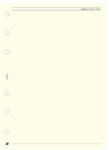 SATURNUS Gyűrűs kalendárium betét SATURNUS L325 sima jegyzetlap sárga lapos (24SL325-CHA) - papir-bolt
