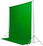  Caruba Chroma Key Green pamut háttér 3x6m, zöld - caruba