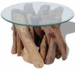 vidaXL Măsuță de cafea din lemn de tec solid, 60 cm (243473) - izocor Masa de cafea