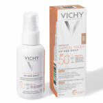 Vichy - Fluid colorat SPF 50+ cu actiune impotriva foto-imbatranirii tenului, Vichy CAPITAL SOLEIL UV AGE, 40 ml 40 ml Fluid deschis-mediu
