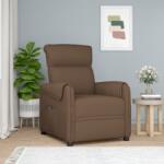 vidaXL Fotoliu rabatabil electric, maro, material textil (3143347)