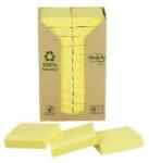 3M Öntapadó jegyzettömb, 38x51 mm, 24x100 lap, környezetbarát, 3M POSTIT, sárga (LPK6531T) - iroda24