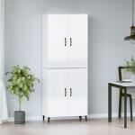 vidaXL Dulap înalt, alb extralucios, 69, 5x34x180 cm, lemn compozit (3115000) Comoda