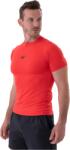 Nebbia Férfi kompressziós rövid ujjú pólók Nebbia FUNCTIONAL SLIM-FIT T-SHIRT piros 324-05 - XL