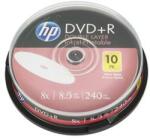 HP DVD+R lemez, nyomtatható, kétrétegű, 8, 5GB, 8x, 10 db, hengeren, HP (DVDH+8DLB10N) - pencart