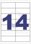  Etikett címke, 99, 1x38mm, 100 lap, 14 címke/lap (10279) - web24