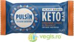 Pulsin Baton Proteic Keto cu Ciocolata, Portocale si Arahide fara Gluten 50g