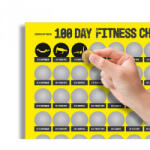 3gifts Poster razuibil, 100 de zile de fitness
