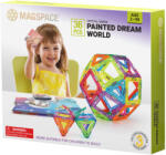 Magspace Set magnetic 36 pcs Magspace - Painted Dream World Jucarii de constructii magnetice