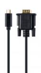 Gembird A-CM-VGAM-01 USB-C to VGA-M adapter 2m Black - A-CM-VGAM-01 (A-CM-VGAM-01)