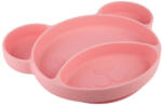 Canpol babies - Szilikon osztott tányér tapadókoronggal Teddy mackó rózsaszínű