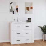 vidaXL Servantă, alb extralucios, 80x33x70 cm, lemn prelucrat (816578) Comoda