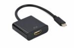 Gembird A-CM-HDMIF-04 USB Type-C to HDMI 4K60Hz adapter cable Black (A-CM-HDMIF-04) - pcx