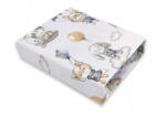  Baby Shop pamut, gumis lepedő 60*120 cm - Kék lufis állatok