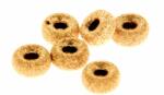  Margele Gold filled Rondele Sablate - Laser Cut Roundel 3.0H1.2 mm - 2 Buc