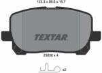 TEXTAR set placute frana, frana disc TEXTAR 2383601 (2383601)