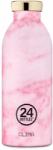24Bottles - Palack Clima Pink Marble 500ml - rózsaszín Univerzális méret