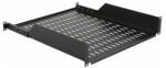Mirsan Тава Mirsan MR. HRM2U45.01, за комуникационен шкаф, 486x450x88, 30кг товароносимост, черна (MR.HRM2U45.01)