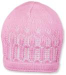 Sterntaler Pălărie pentru copii din bumbac tricotat Sterntaler - 45 cm, 6-9 luni, roz (1711710-715)