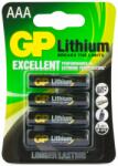 GP Batteries Lithium 103173 háztartási elem Egyszer használatos elem AAA Lítium (07024LF-C4)