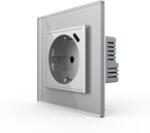 LIVOLO Priza Schuko + USB-C LIVOLO, Standard German - Serie Noua - culoare gri