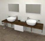  Sapho Avice mosdópult 250x49, 5 cm, sötét tölgy AV2511 (AV2511)