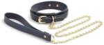 NS Toys Bondage Couture - Collar and Leash - Blue Nyakörv és Póráz