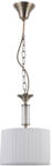 Italux Lustra clasica bronz cu abajur alb Ferlena (PND-28343-1)