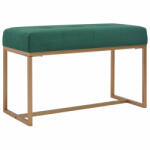 vidaXL Bancă, verde, 80 cm, catifea (247555) - izocor