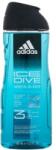 Adidas Ice Dive Shower Gel 3-In-1 gel de duș 400 ml pentru bărbați
