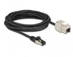 Delock 87030 5m Cat. 6A RJ45 apa - Keystone modulos RJ45 anya kábel (DL87030) (DL87030)