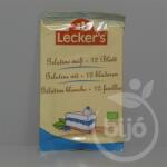 Lecker's bio zselatinlap állati eredetű 12 db - vitaminhazhoz