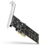 AXAGON PCES-SA4M2 2db belső SATAIII portos + 2db SATA M. 2 foglalat PCI-Express kártya (PCES-SA4M2) - bestbyte