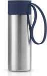 Eva Solo Чаша за пътуване TO GO 350 мл, с тъмносин капак, неръждаема стомана, Eva Solo (ES567455)